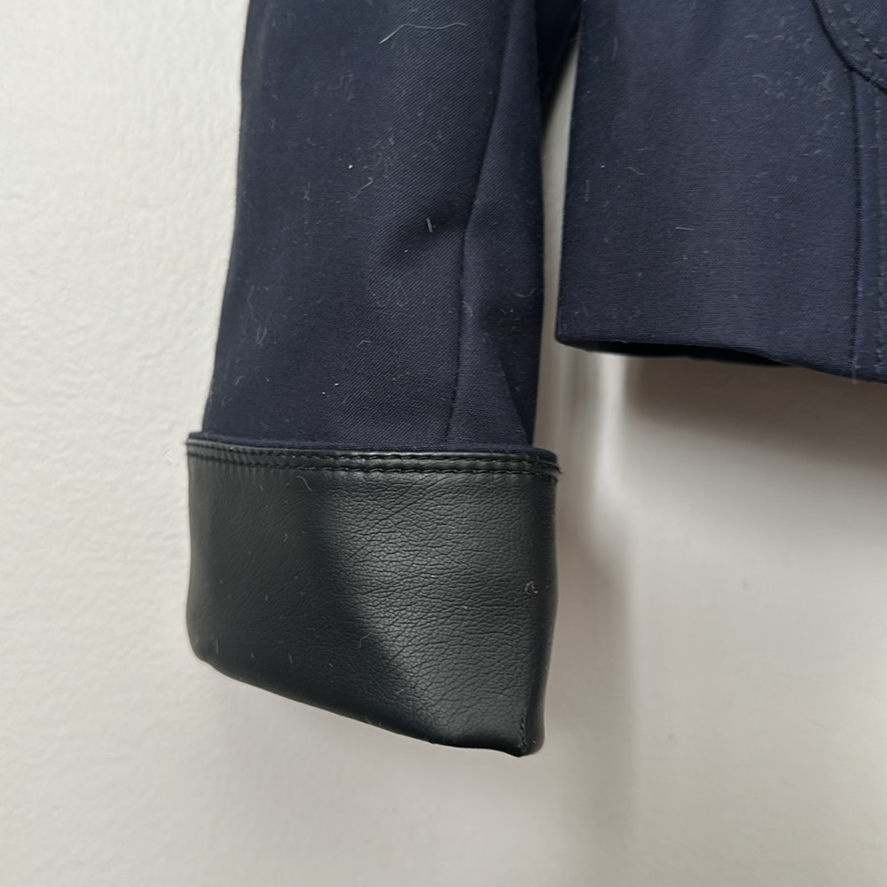 Ann Taylor jacket lined Navy Blue Womens Size 6 - Picture 4 of 6
